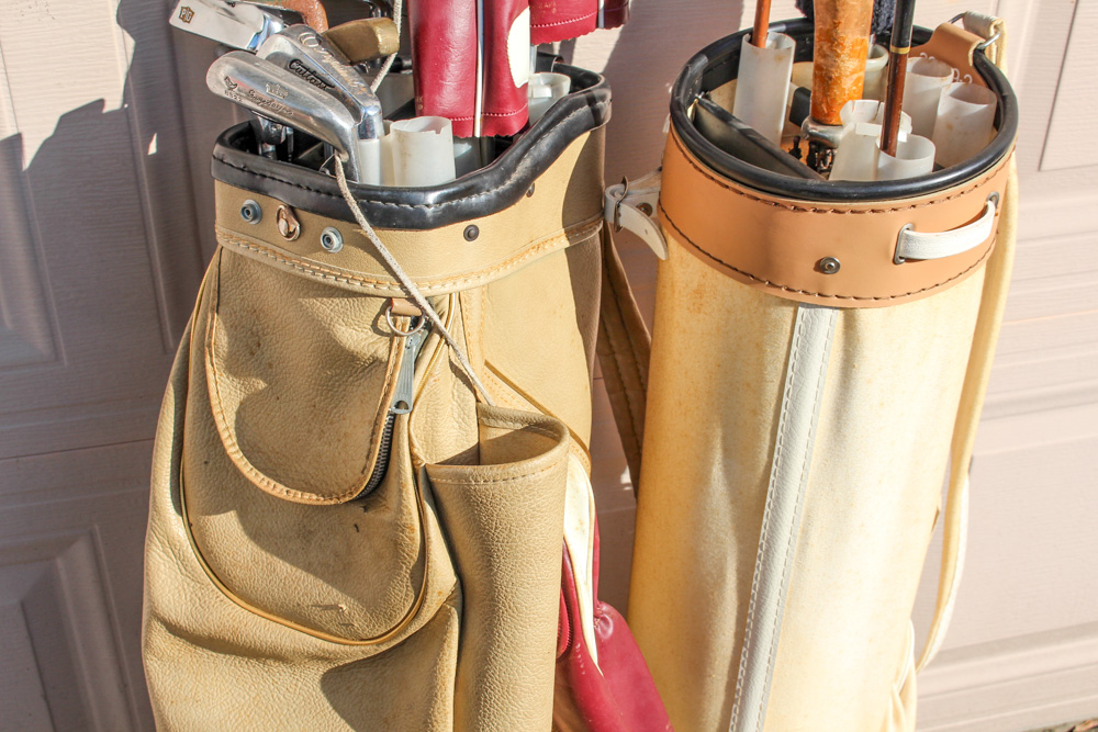 Antique Wooden Golf Clubs And More