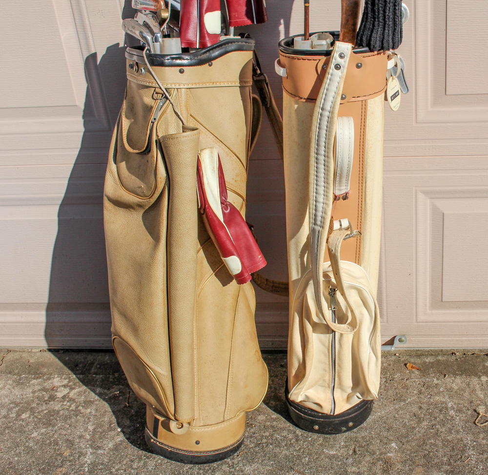 Antique Wooden Golf Clubs And More