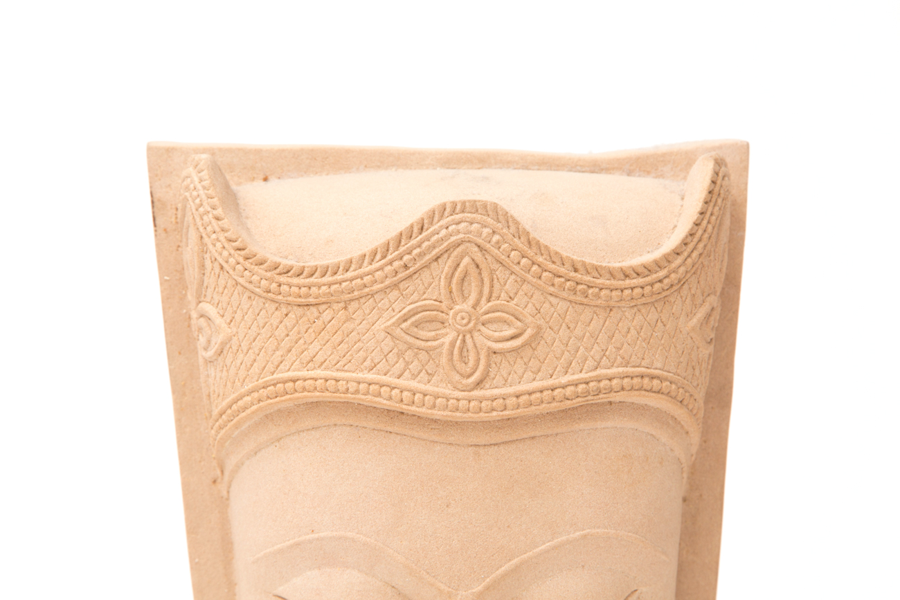 Indonesian Inspired Sandstone Bust Sculpture