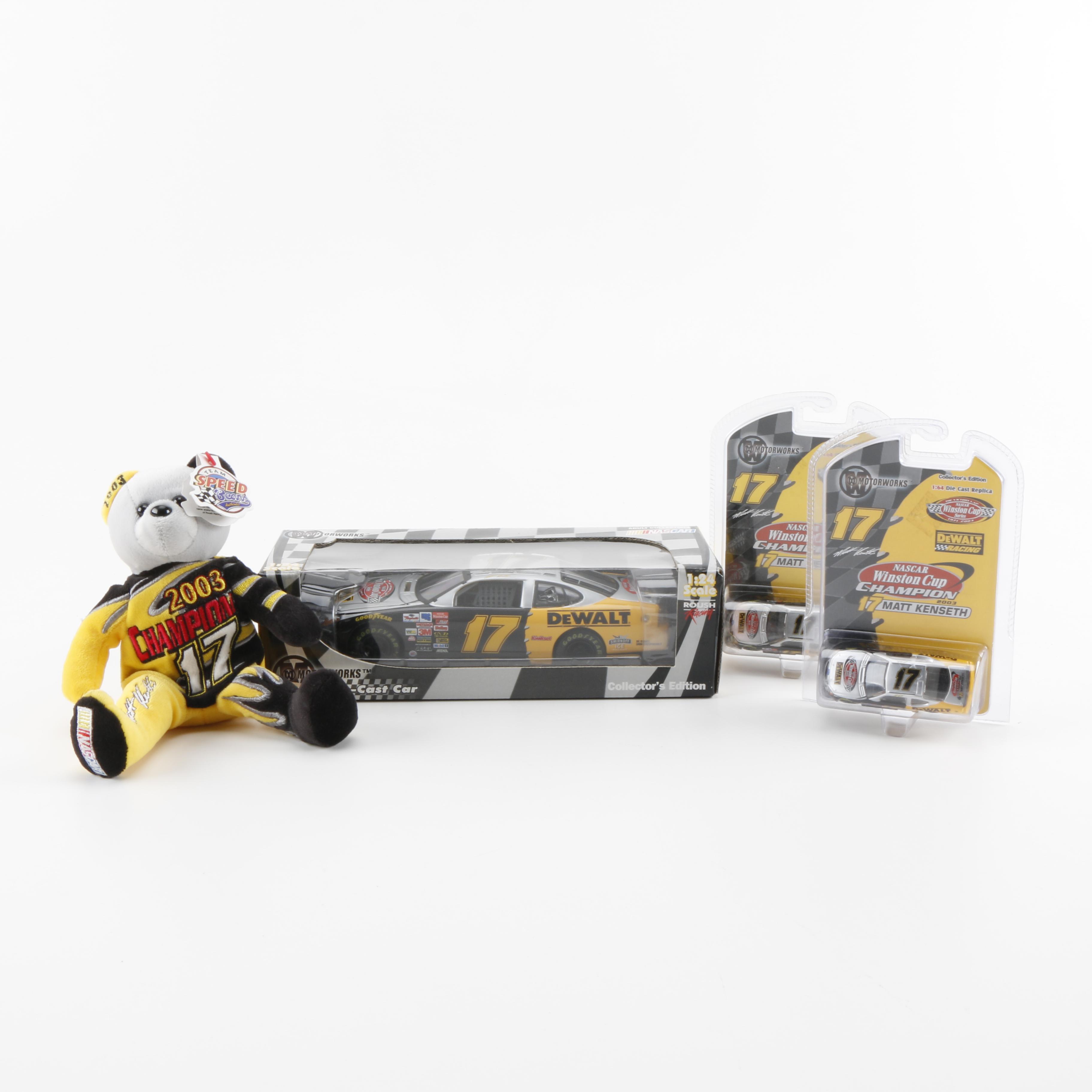 Matt Kenseth NASCAR Motorworks Die-Cast Cars and Bear