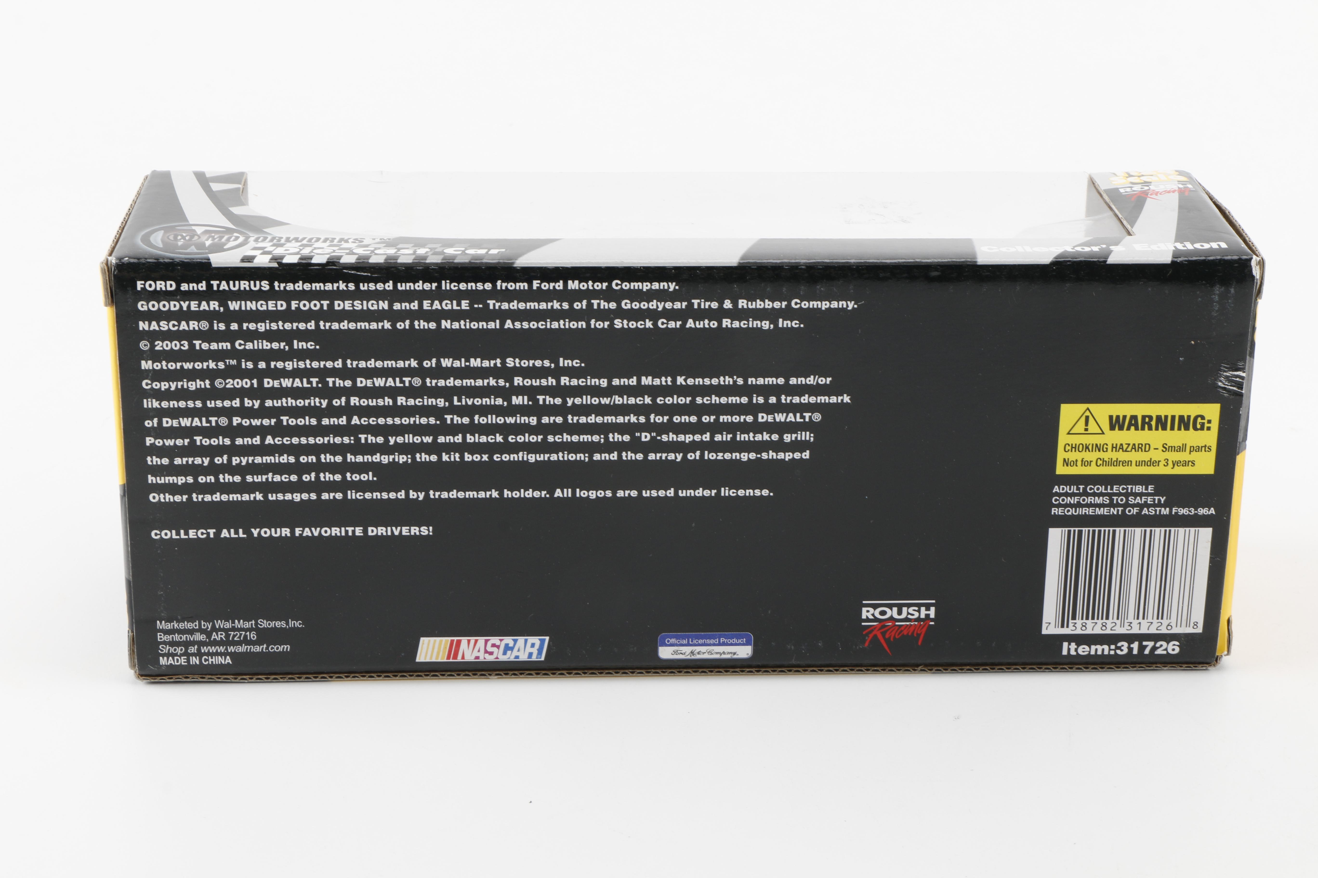 Matt Kenseth NASCAR Motorworks Die-Cast Cars and Bear