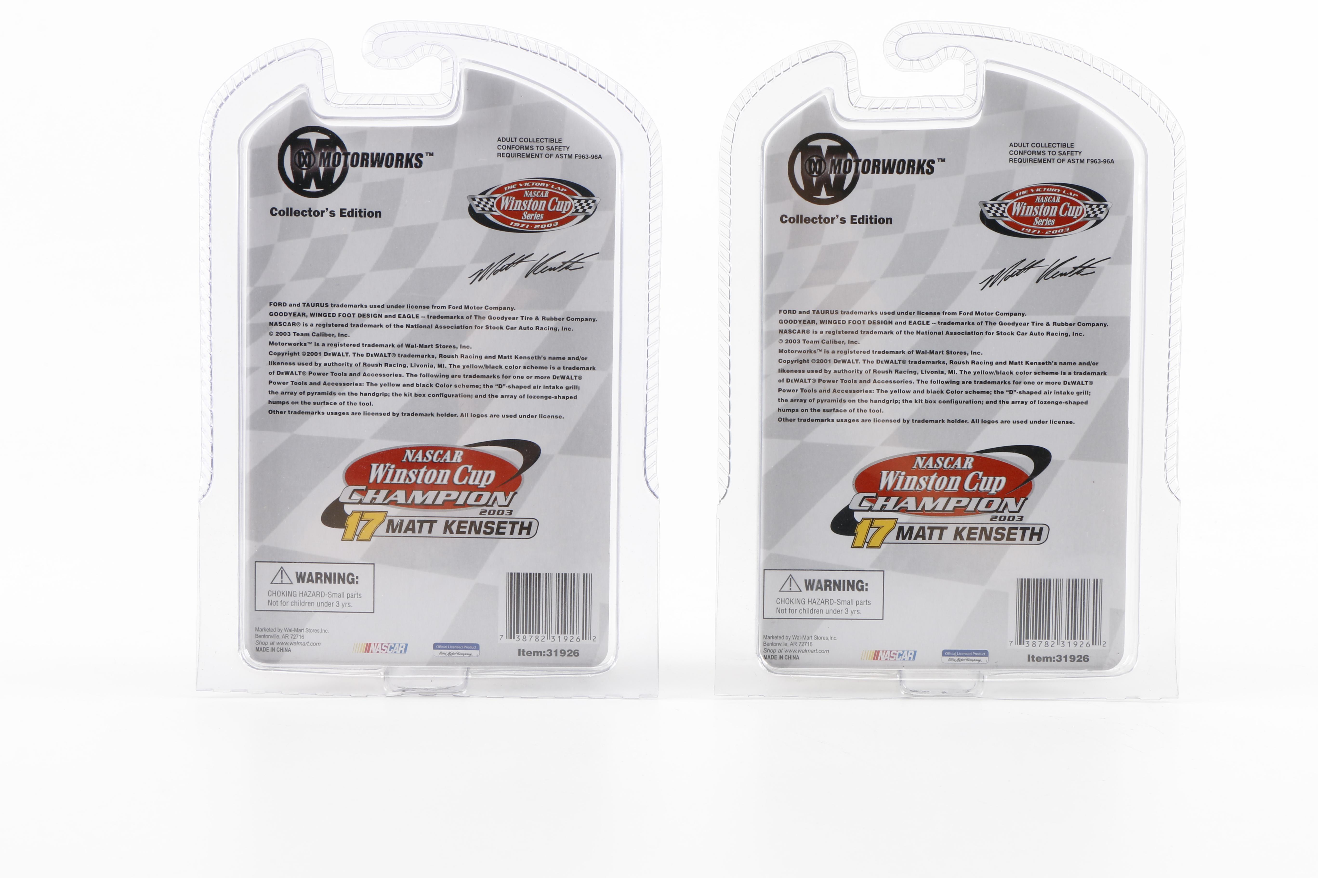 Matt Kenseth NASCAR Motorworks Die-Cast Cars and Bear