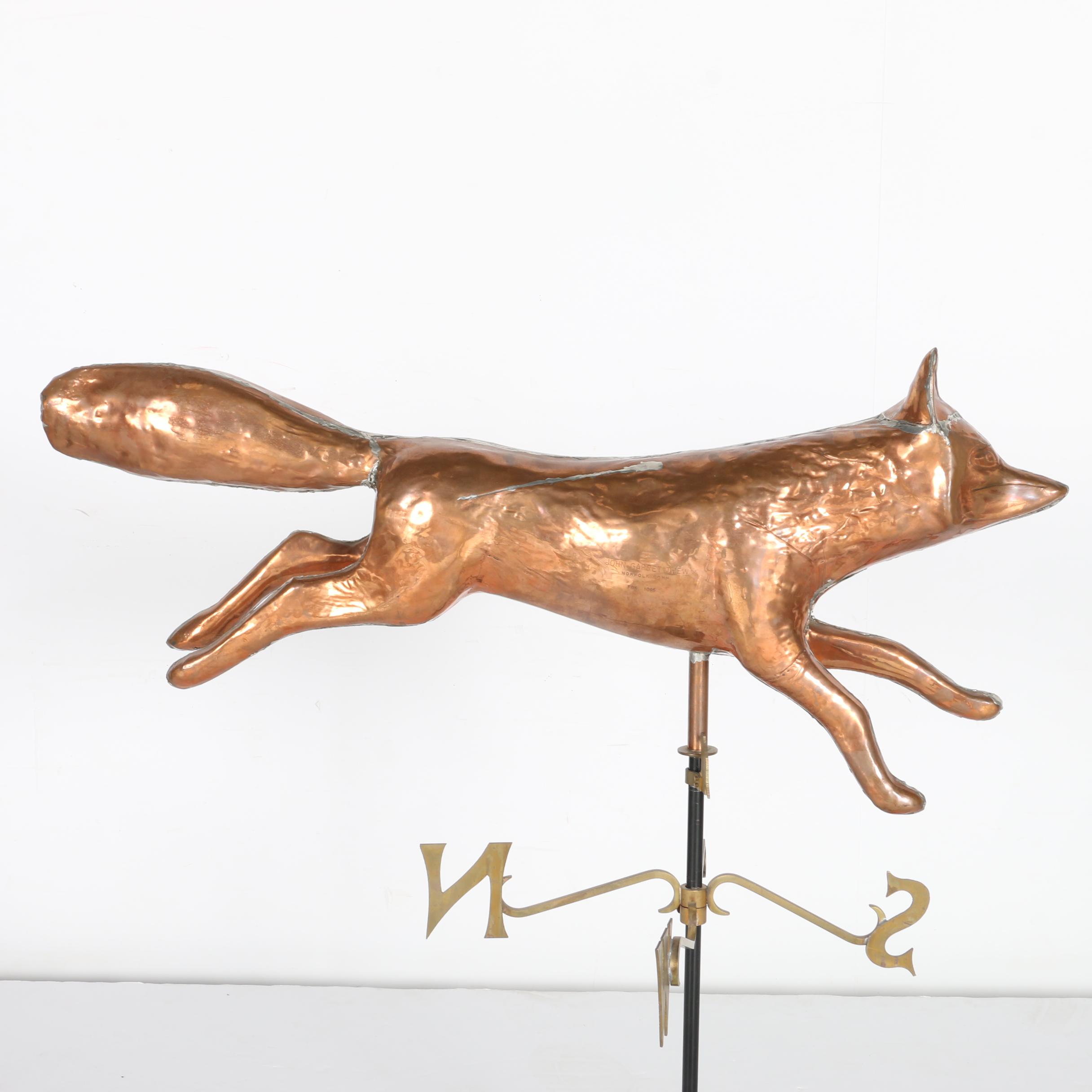 2005 Signed John Garret Thew "Fox" Weathervane