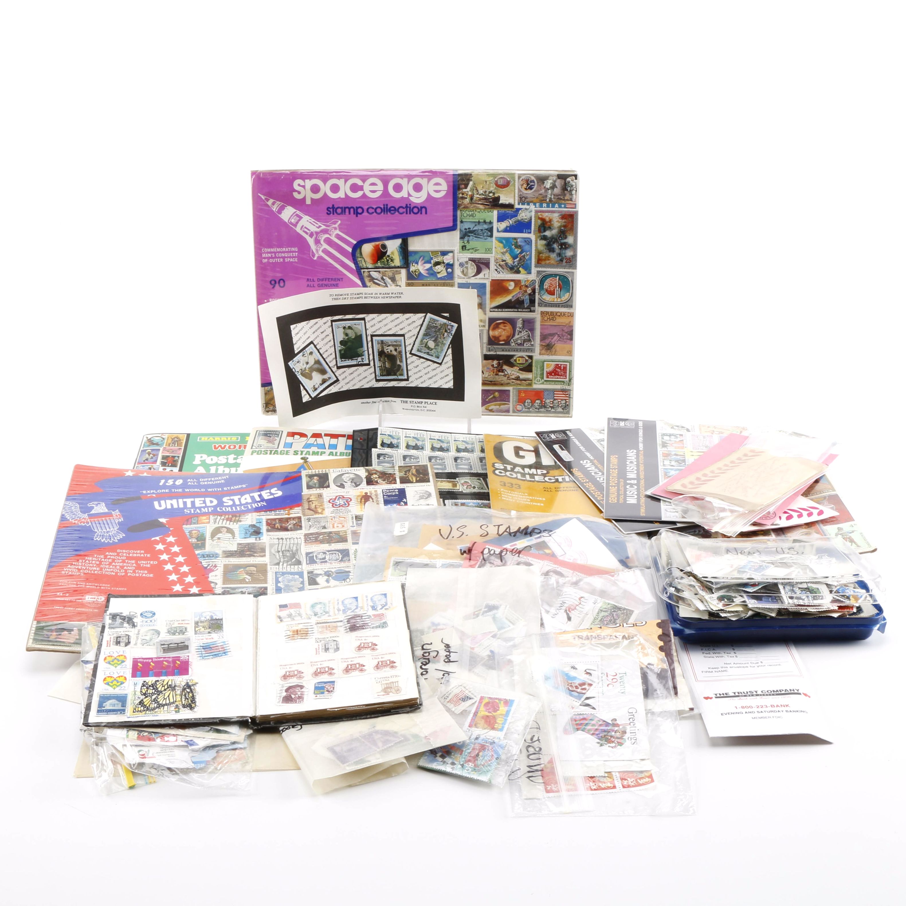 Large Assortment of Domestic and Foreign Stamps