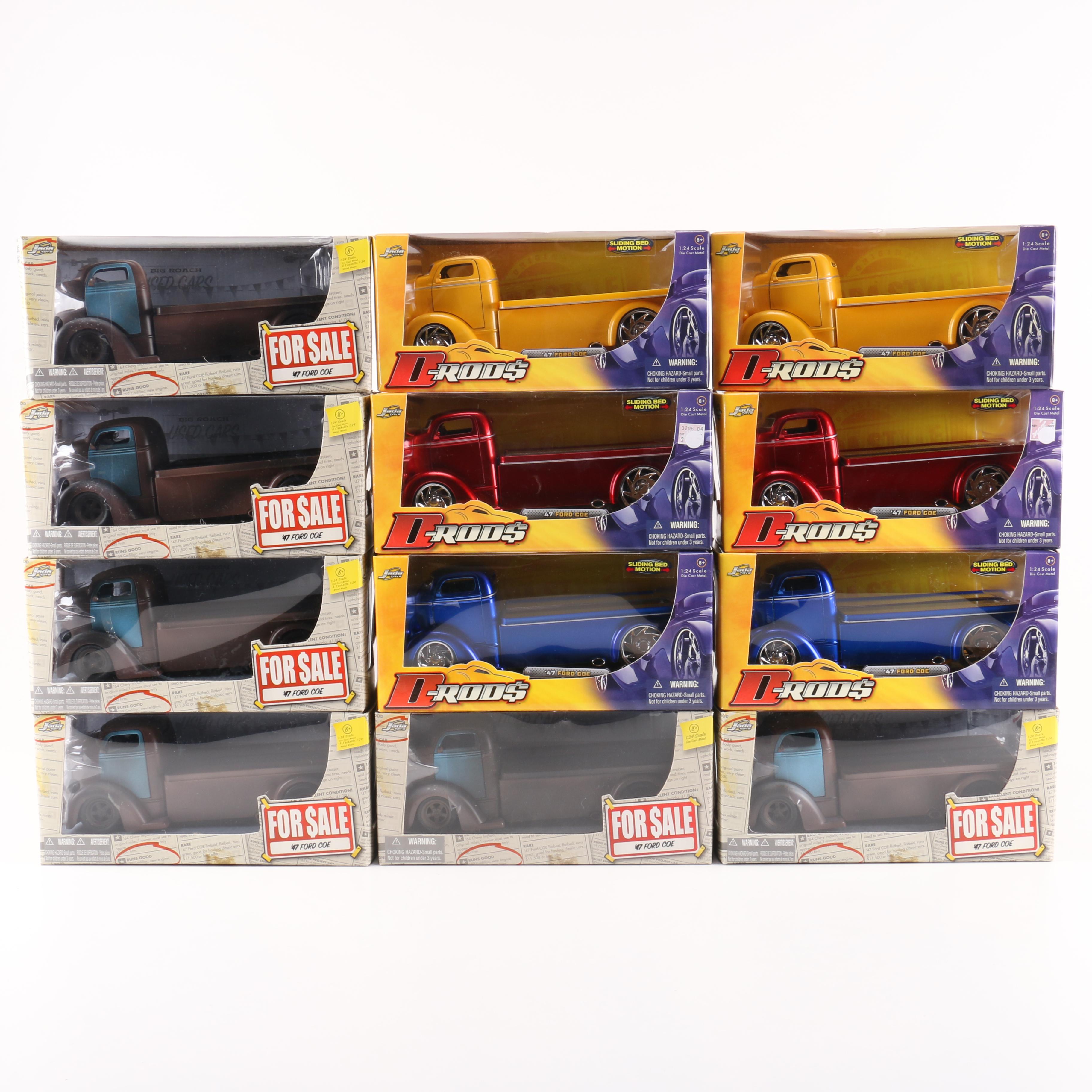 Collection of 1947 Ford Coe 1:24 Scale Die-Cast Replica Cars