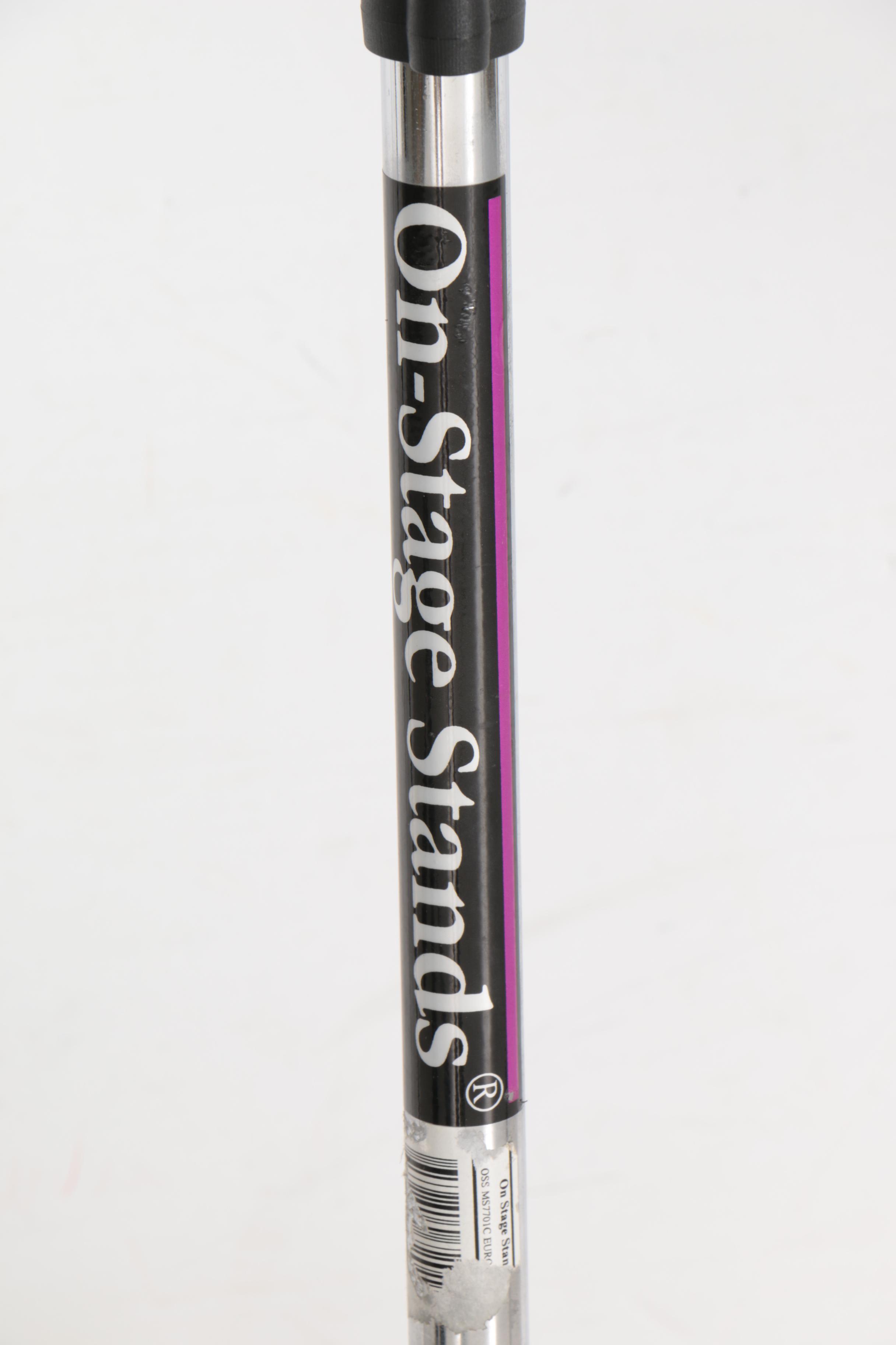 Realistic Microphone and Stand, Tripods and Accessories