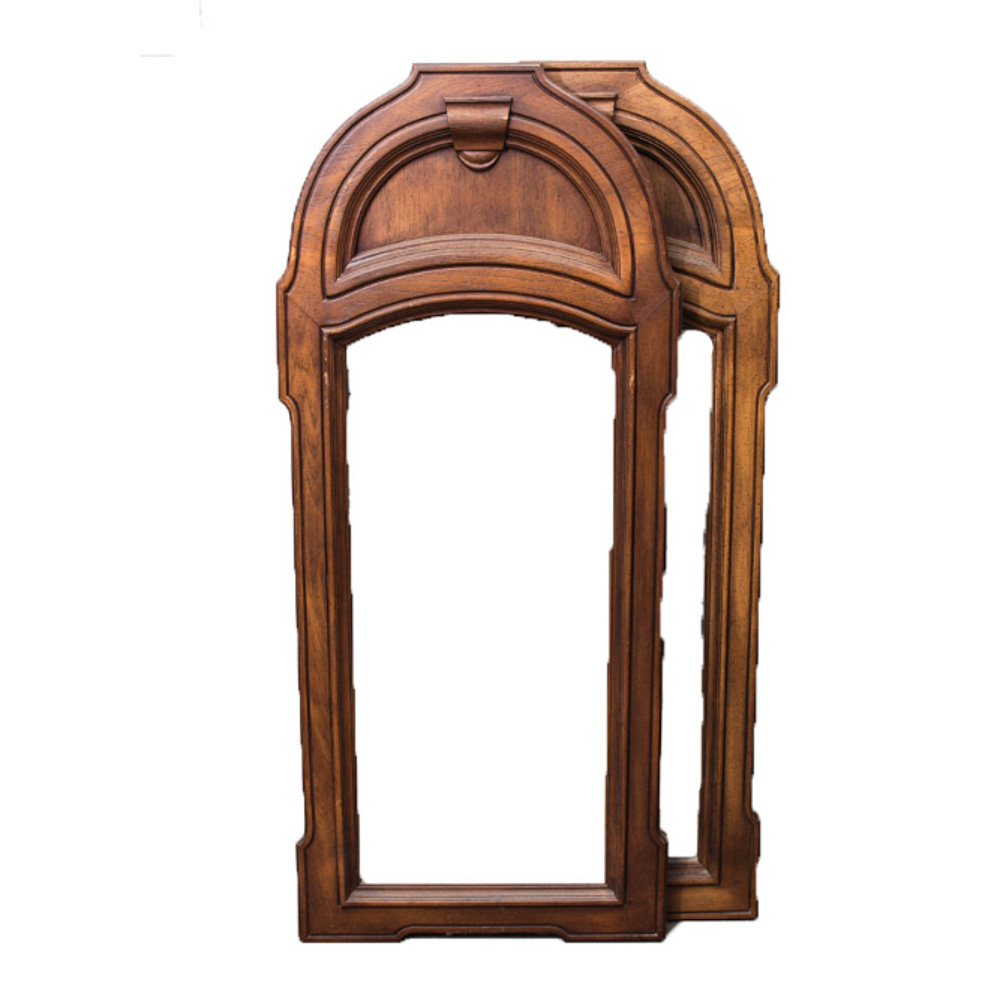 Pair of Wooden Framed Mirrors
