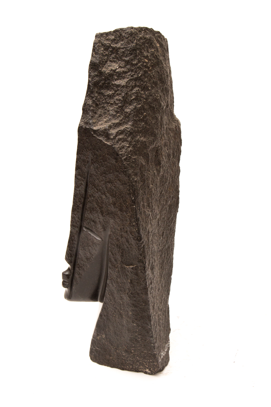Hand Carved Shona African Modernist Stone Sculpture By Lovemore Bonjisi