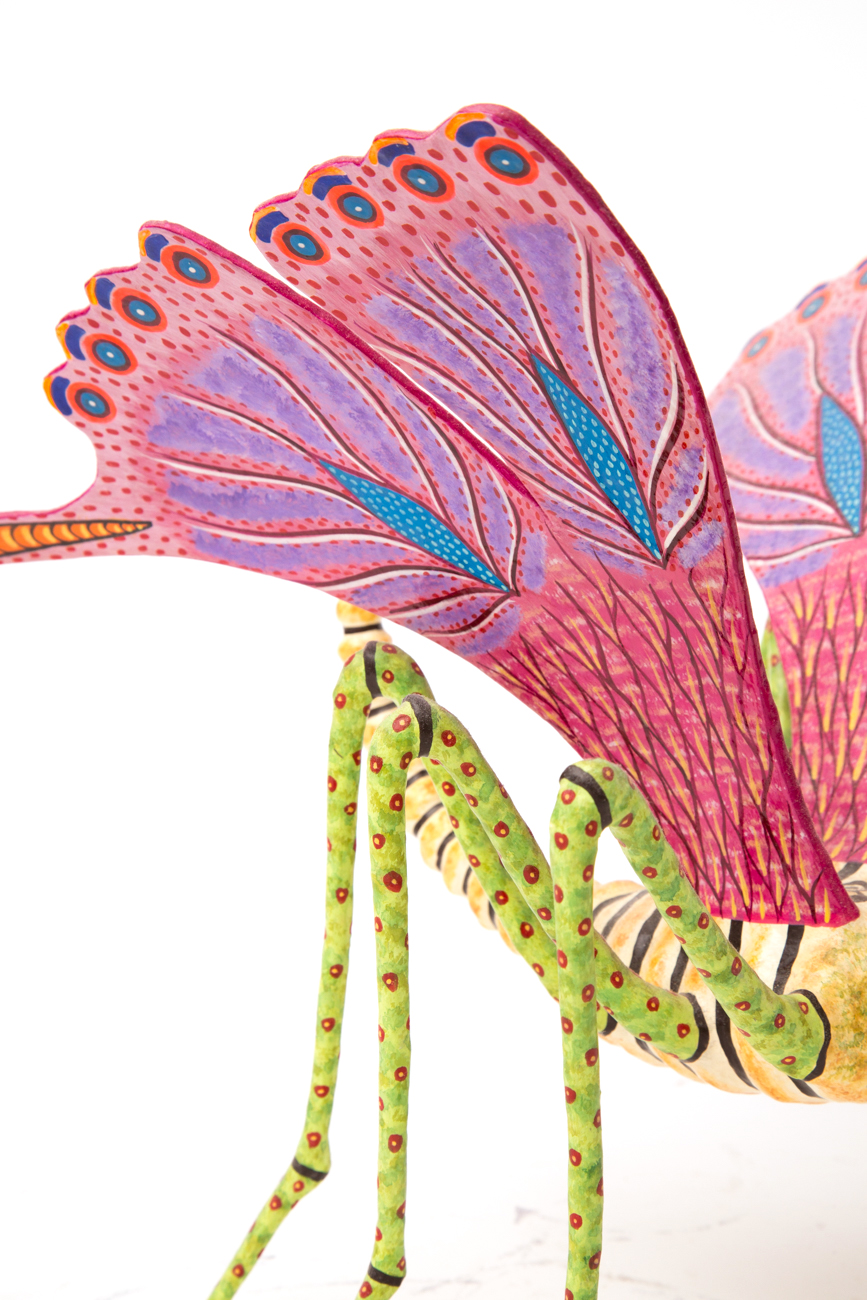 Mexican Papier-mâché Skeleton Moth By Antonio Joel Garcia