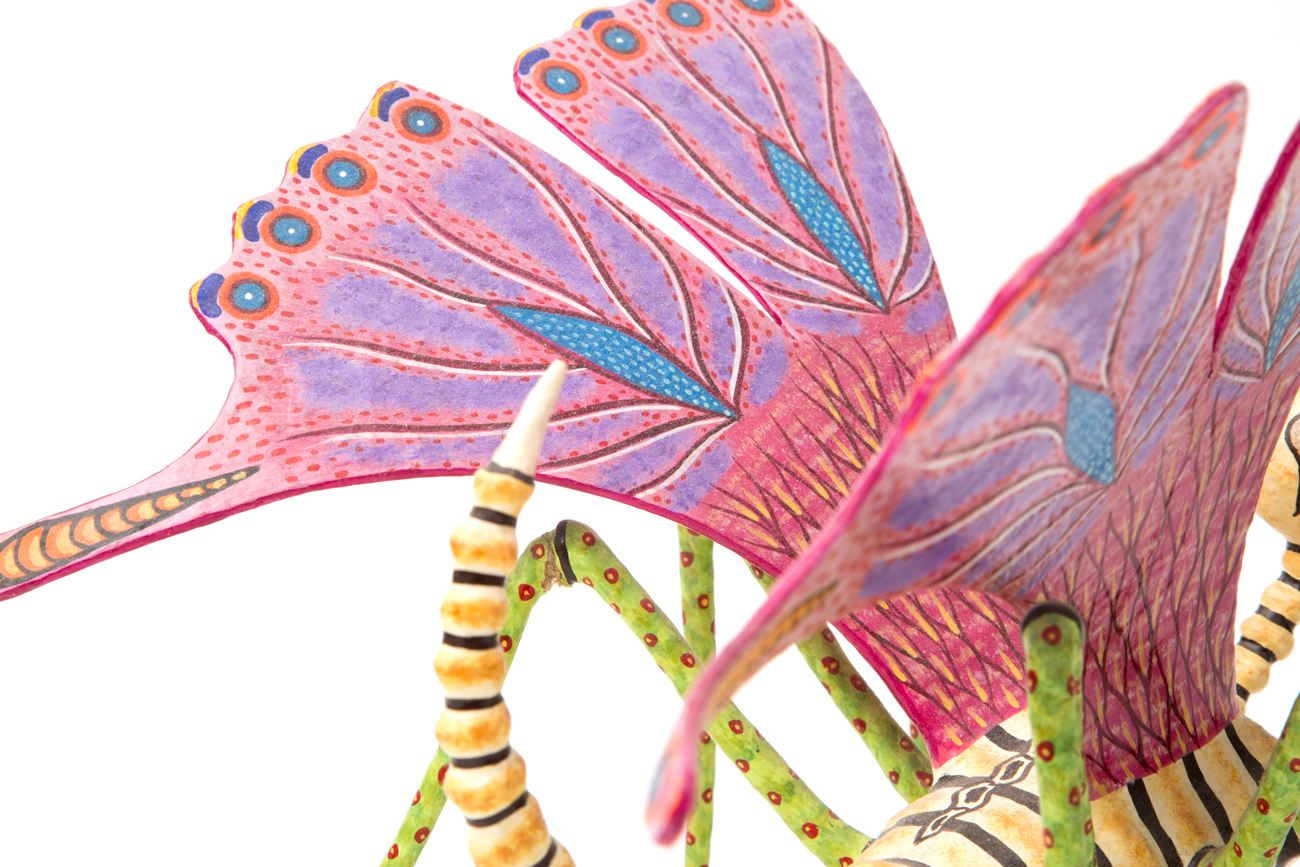 Mexican Papier-mâché Skeleton Moth By Antonio Joel Garcia