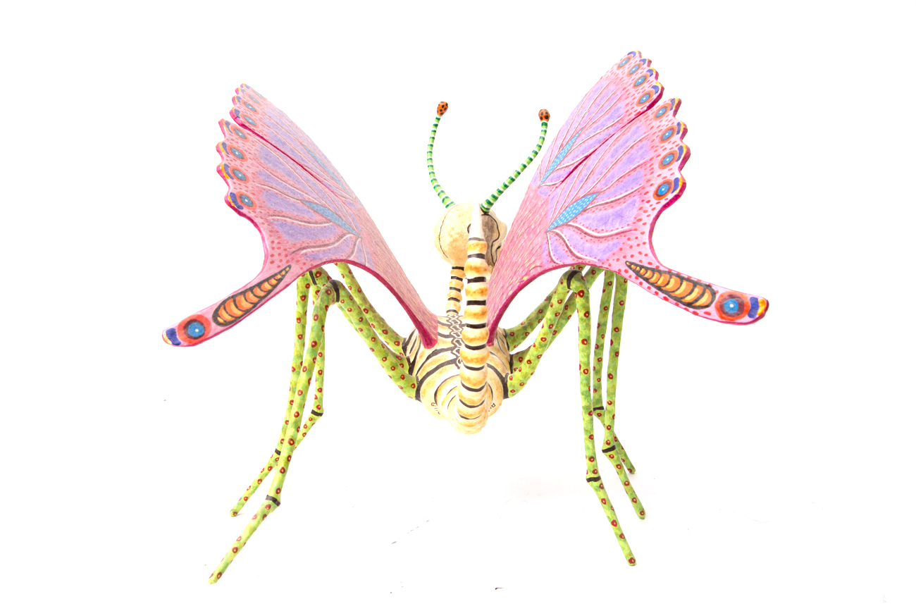 Mexican Papier-mâché Skeleton Moth By Antonio Joel Garcia
