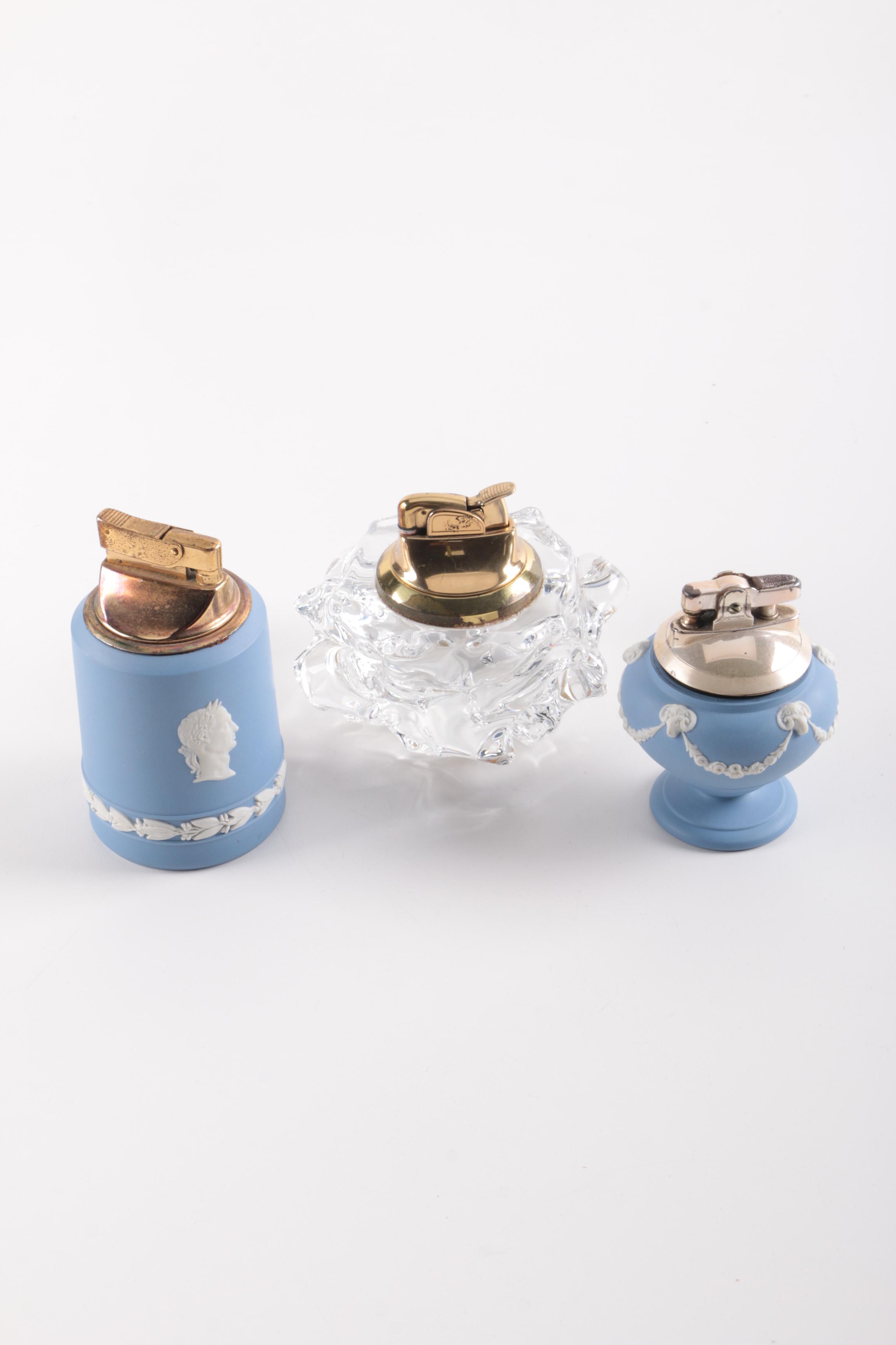 Decorative Table Lighters Including Wedgwood