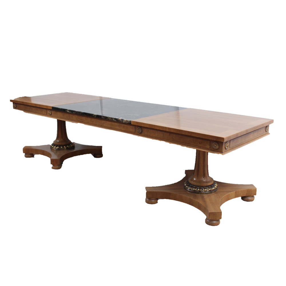 Mid-Century Marble Topped Coffee Table