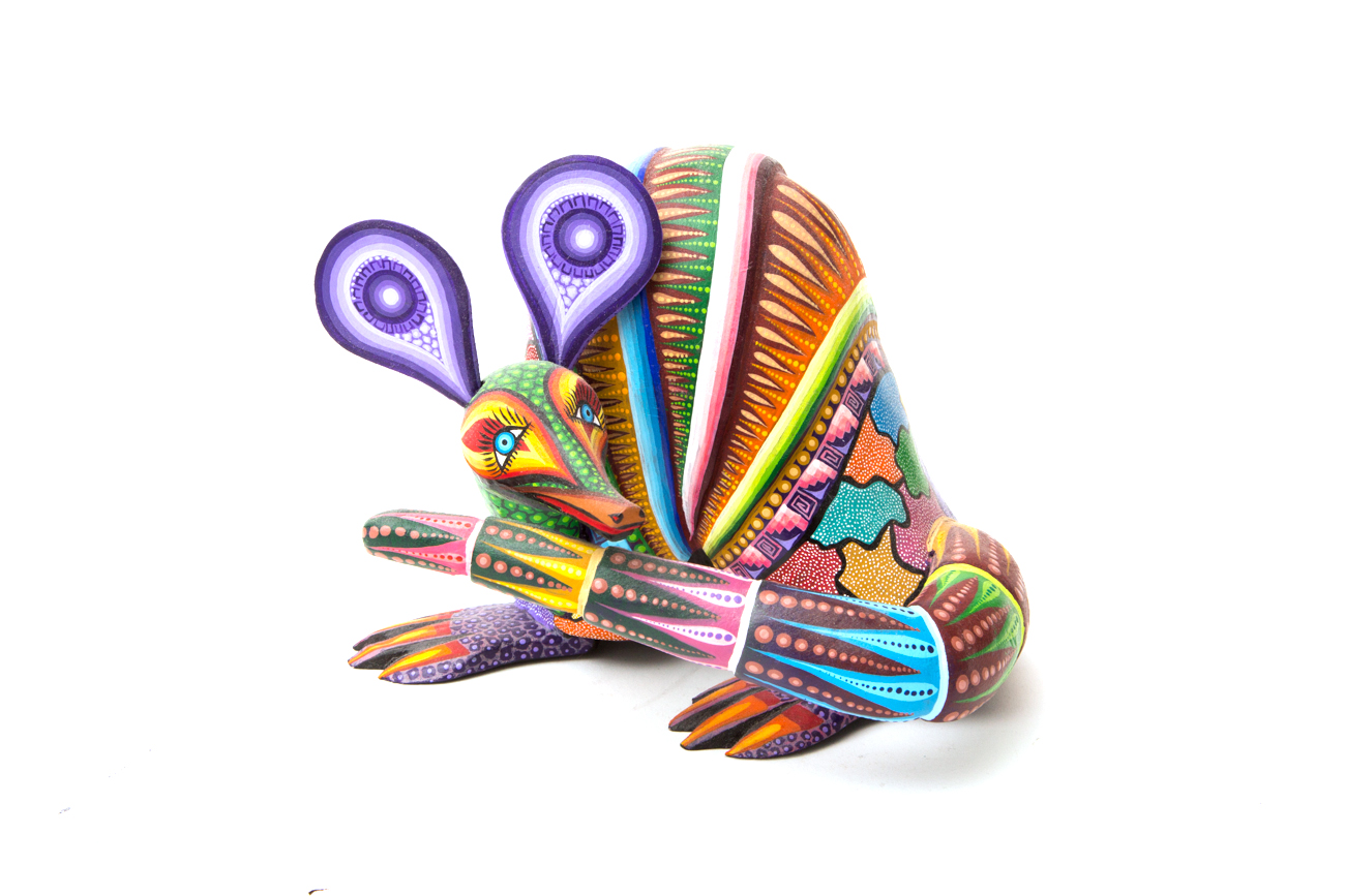 Folk Art Armadillo Sculpture By Julia Fuentes