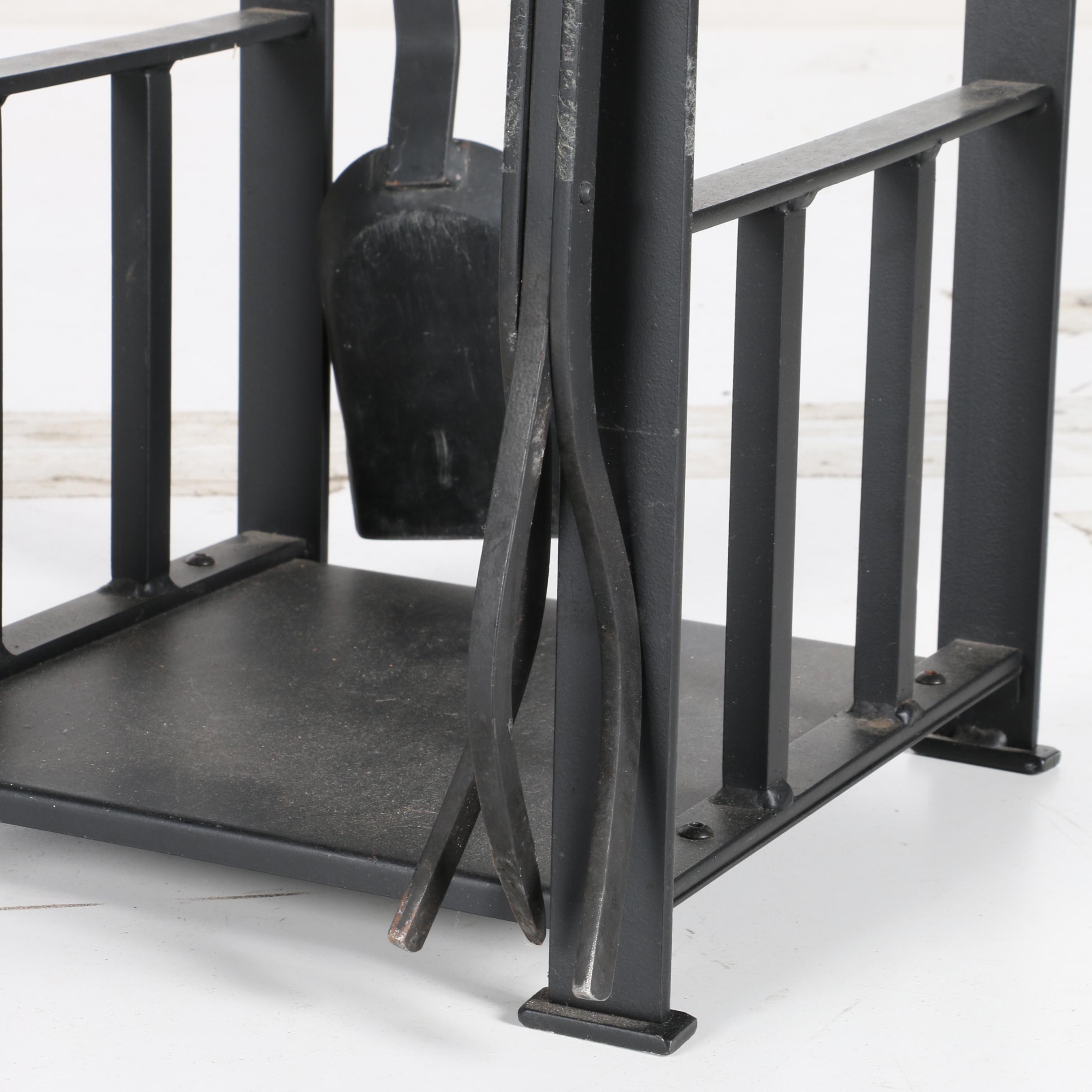 Wrought Iron Fireplace Stand