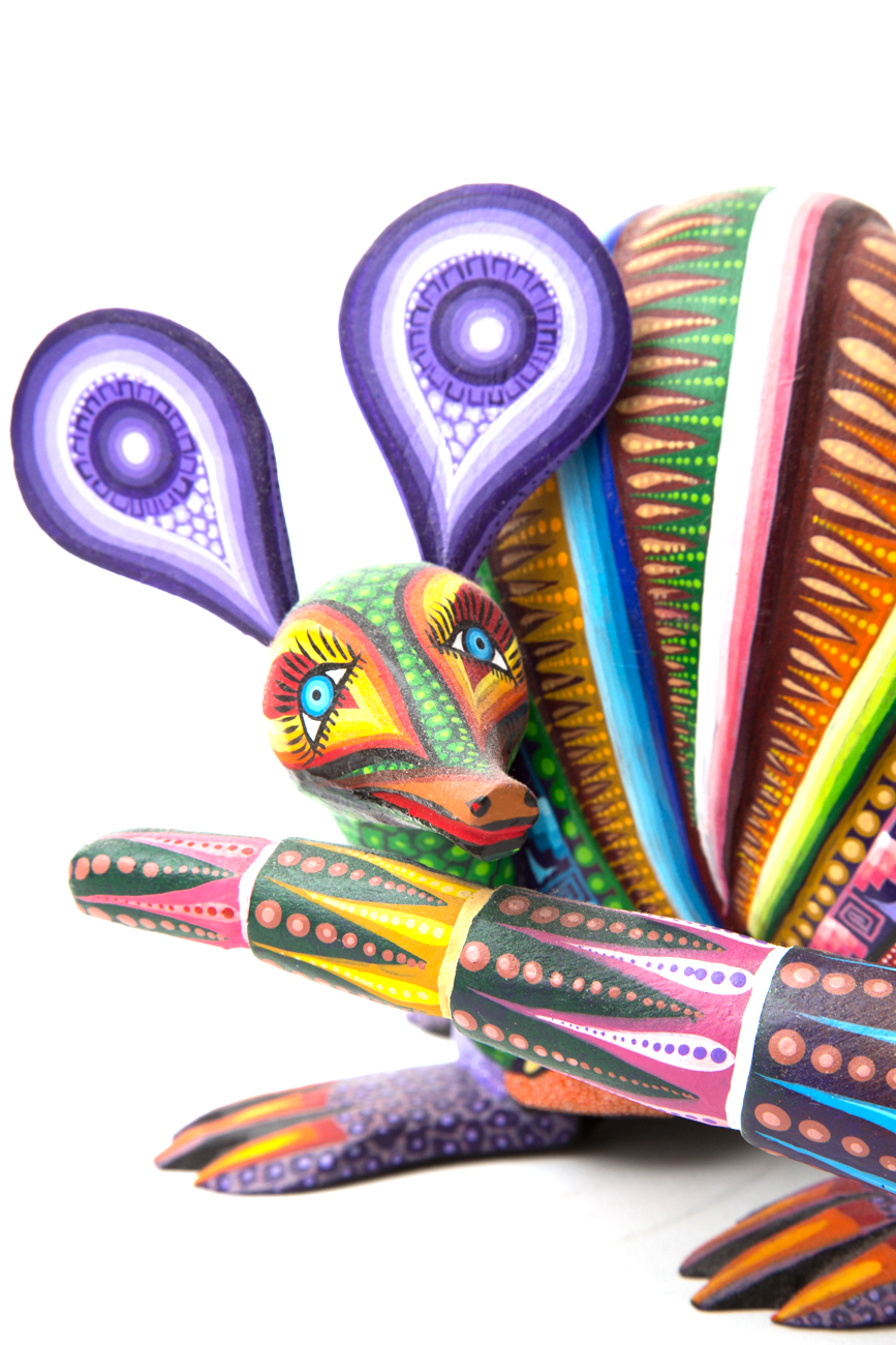 Folk Art Armadillo Sculpture By Julia Fuentes