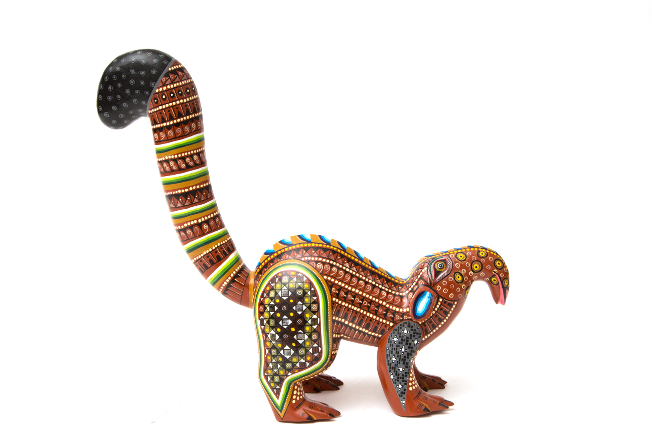 Hand Crafted Folk Art Animal Sculpture By Agustin Cruz Tinoco