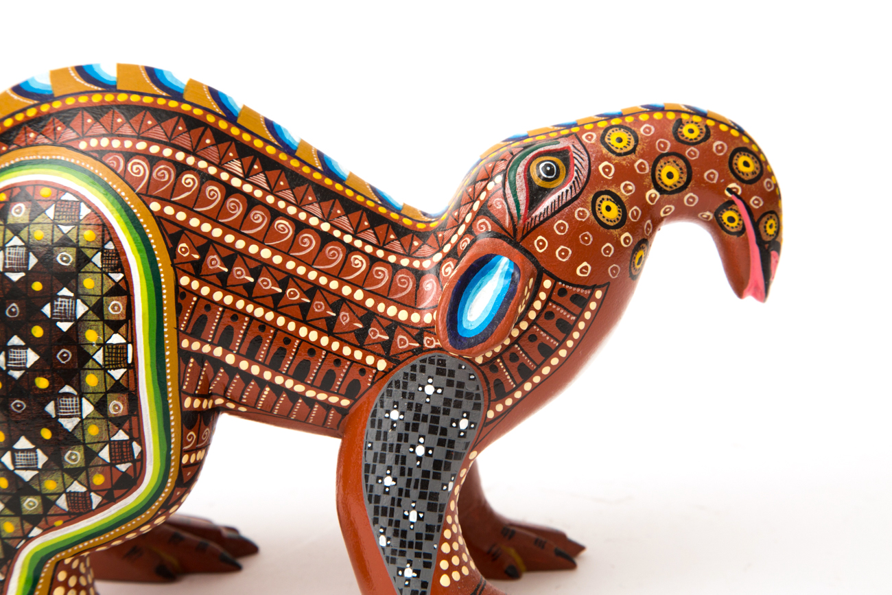 Hand Crafted Folk Art Animal Sculpture By Agustin Cruz Tinoco