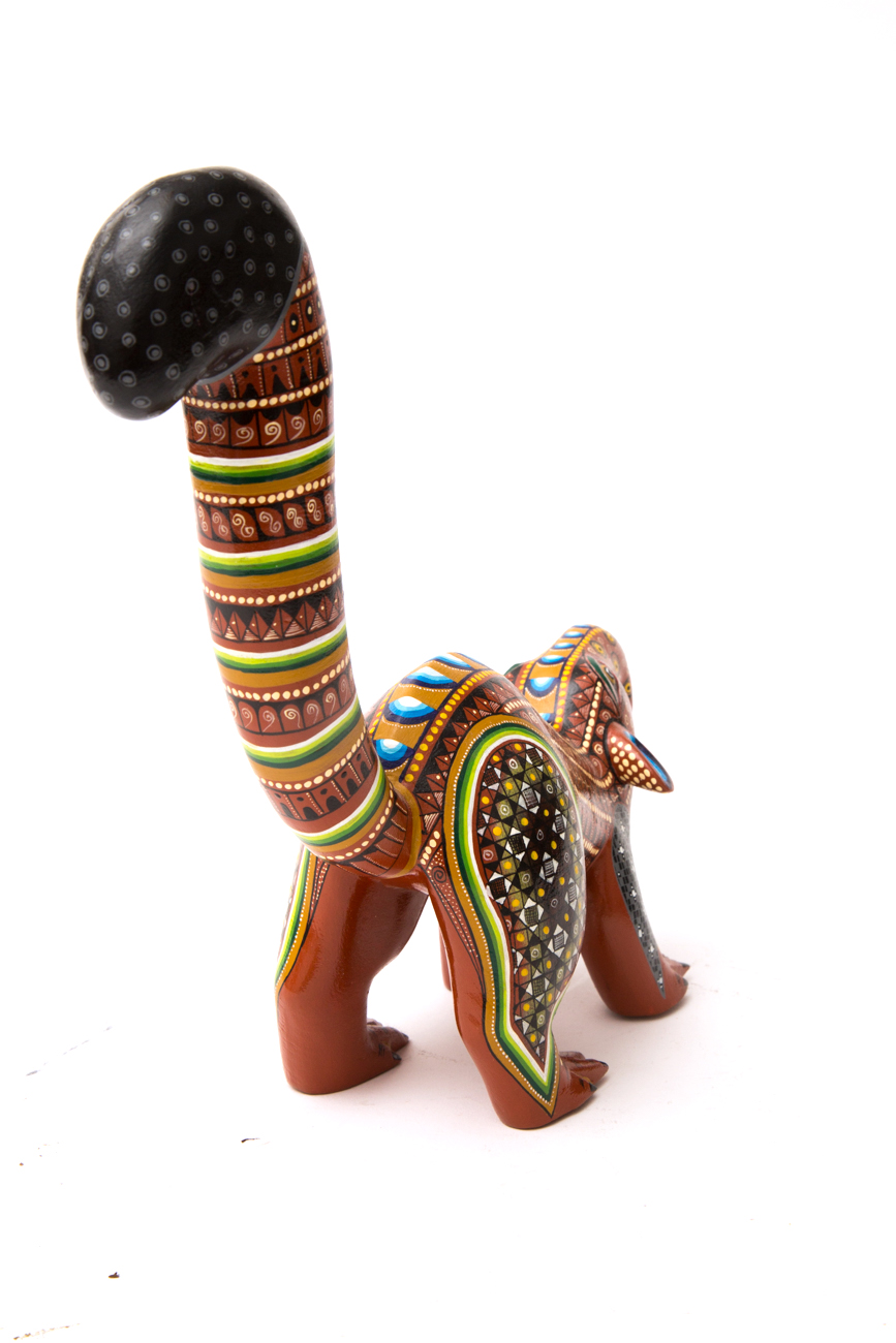 Hand Crafted Folk Art Animal Sculpture By Agustin Cruz Tinoco