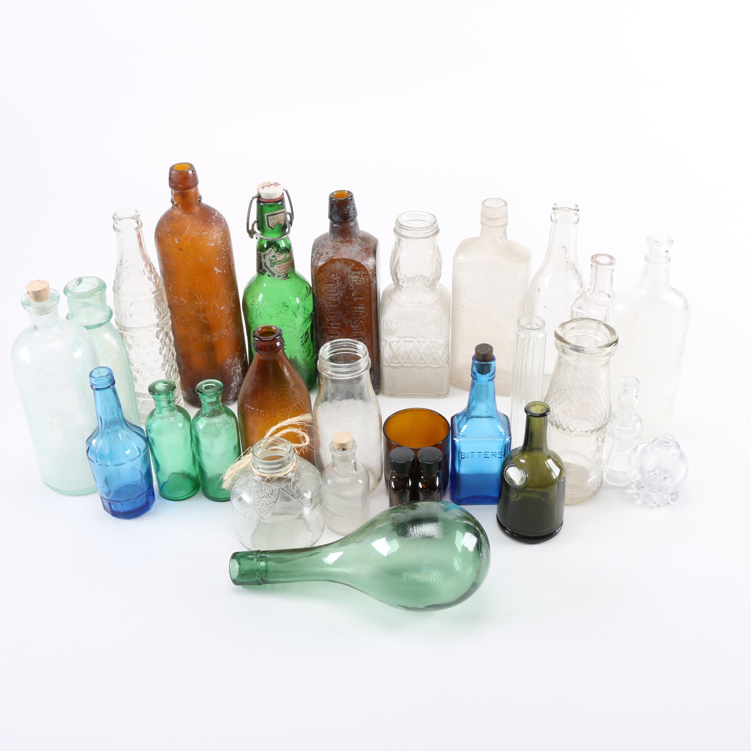 Assorted Glass Bottles