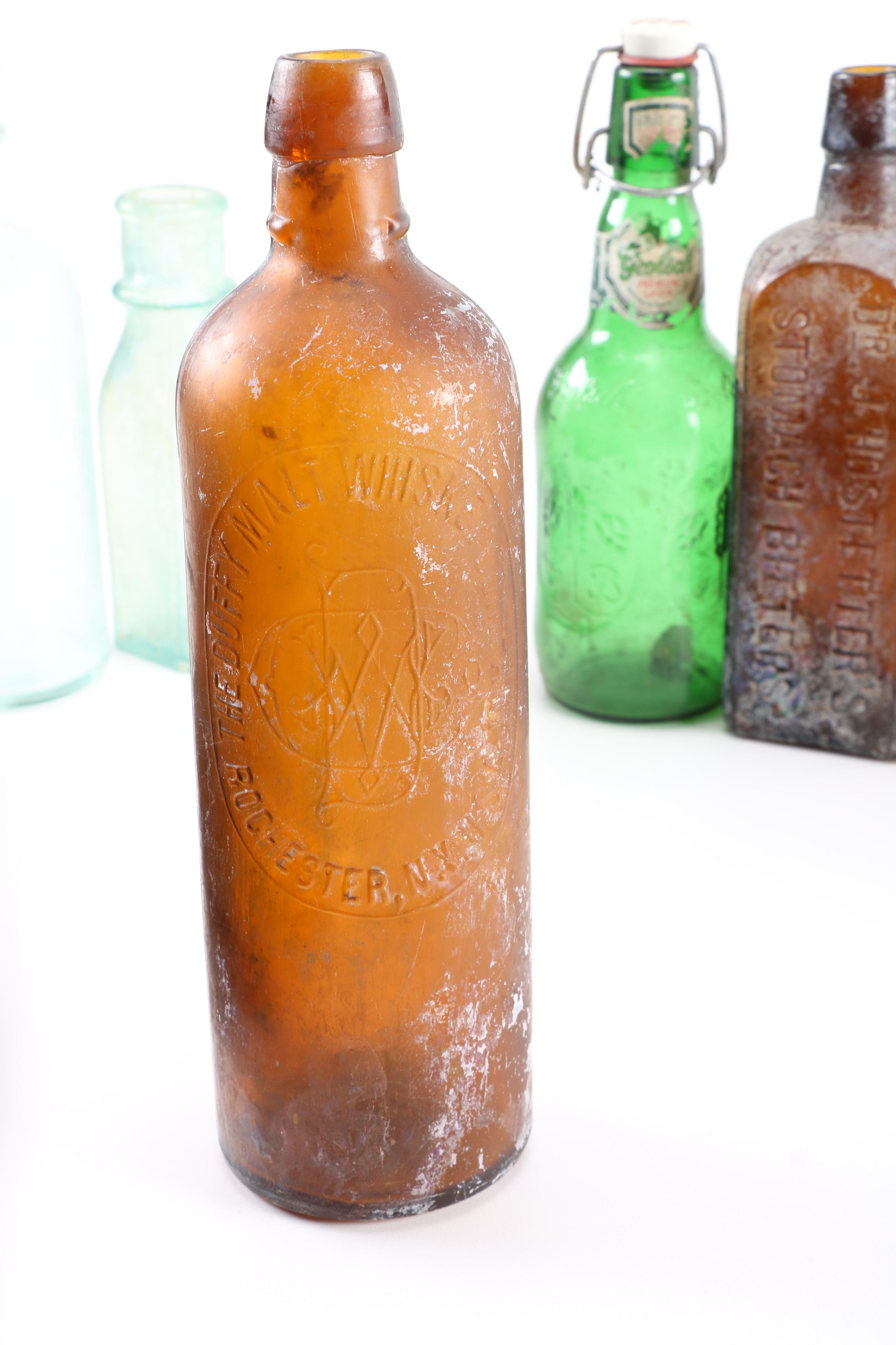 Assorted Glass Bottles