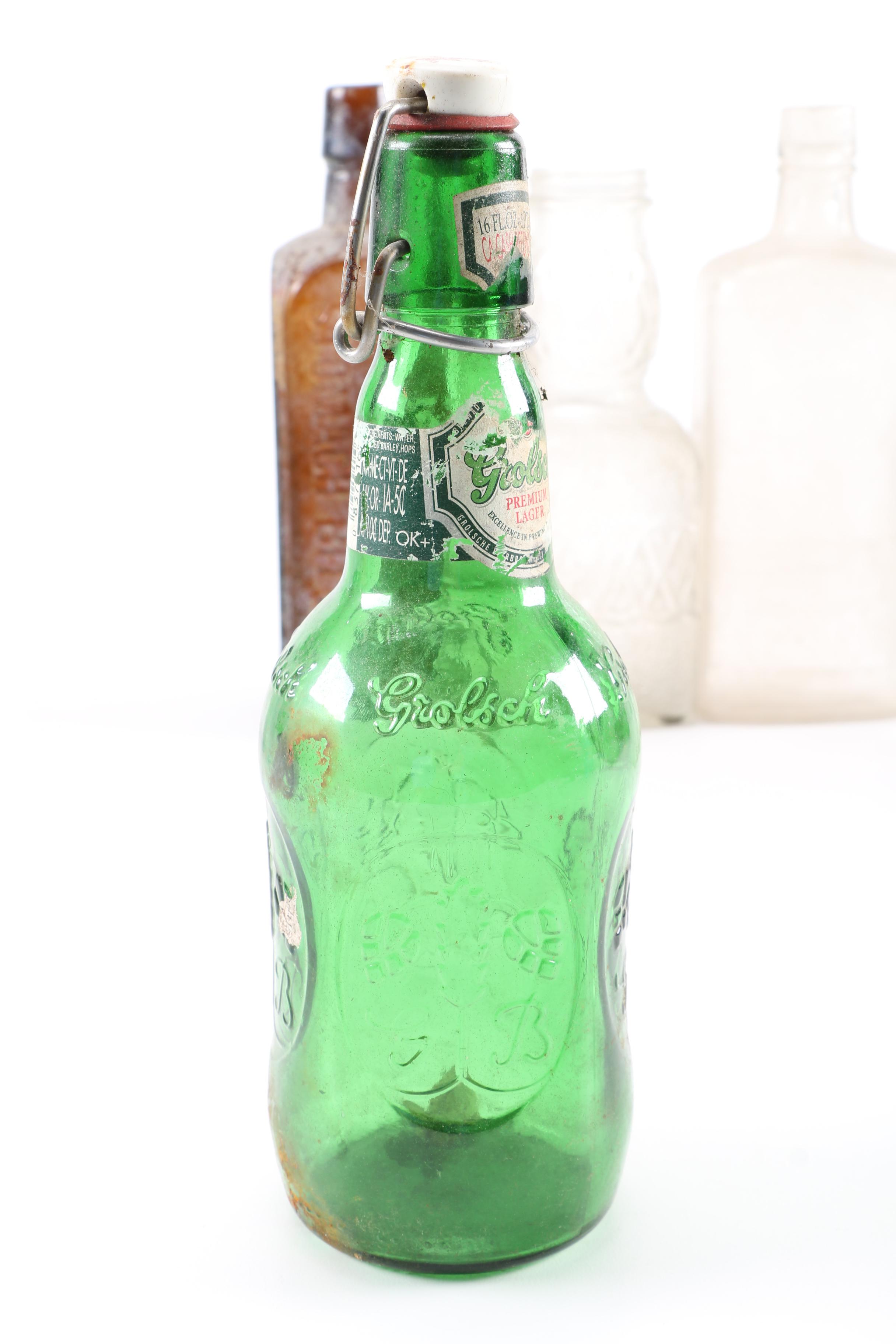 Assorted Glass Bottles