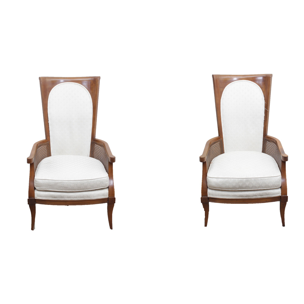 Pair of Wooden Arm Chairs