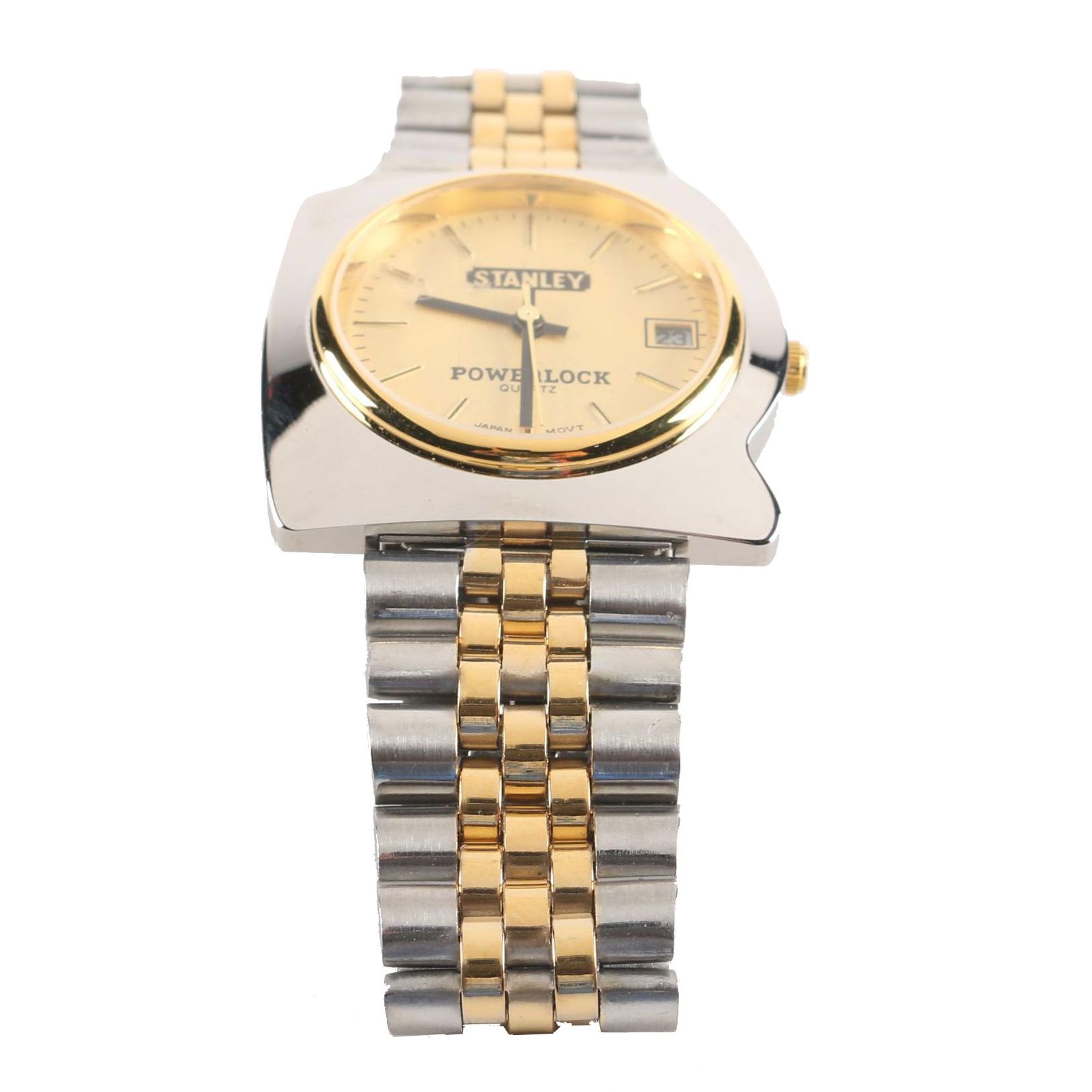 Stanley Powerlock Silver and Gold Tone  Watch