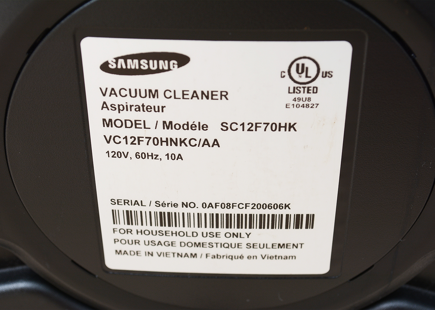 Samsung "Cyclone Force" Multi Vacuum Cleaner