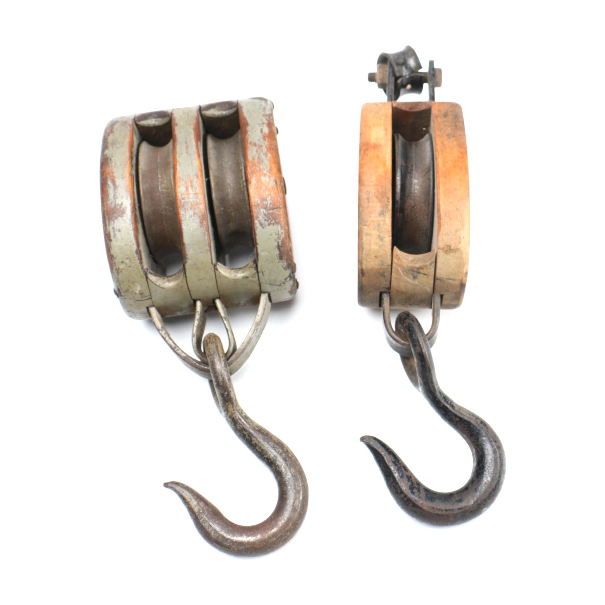 Wooden and Metal Industrial Pulleys