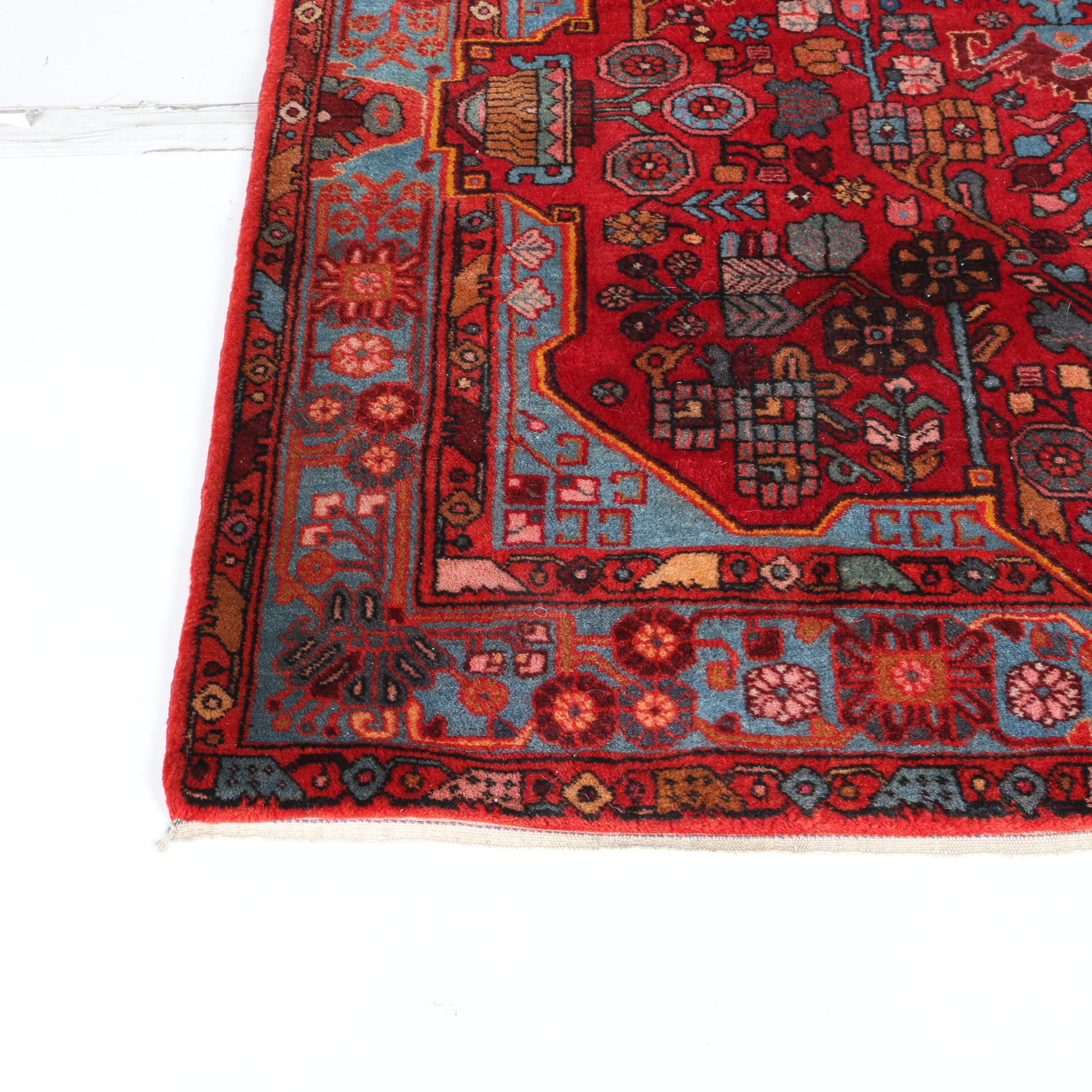 Hand-Knotted Afshar Area Rug