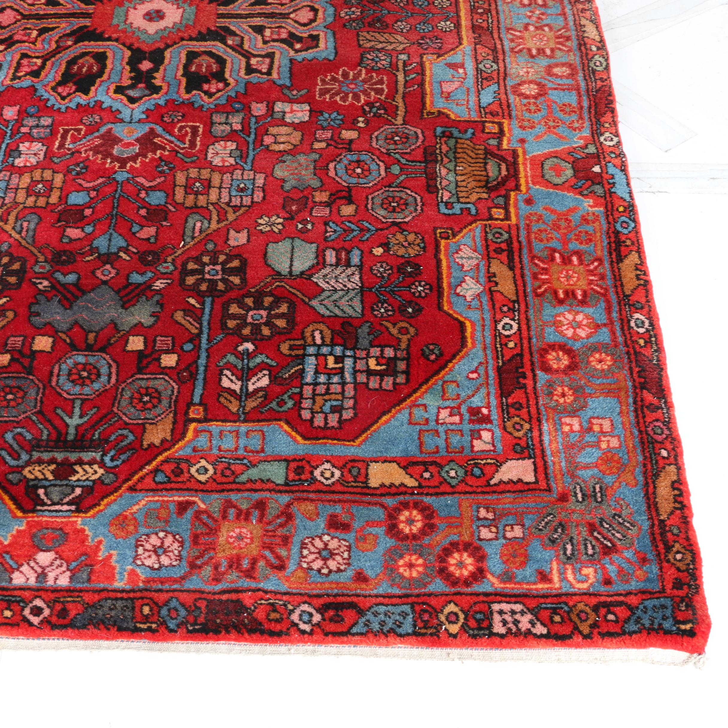 Hand-Knotted Afshar Area Rug