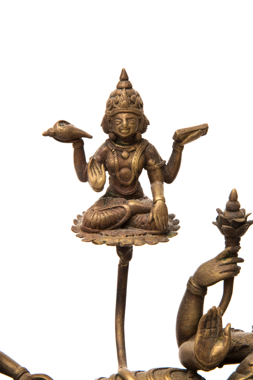 Indian Naga Snake Deity Brass Sculpture