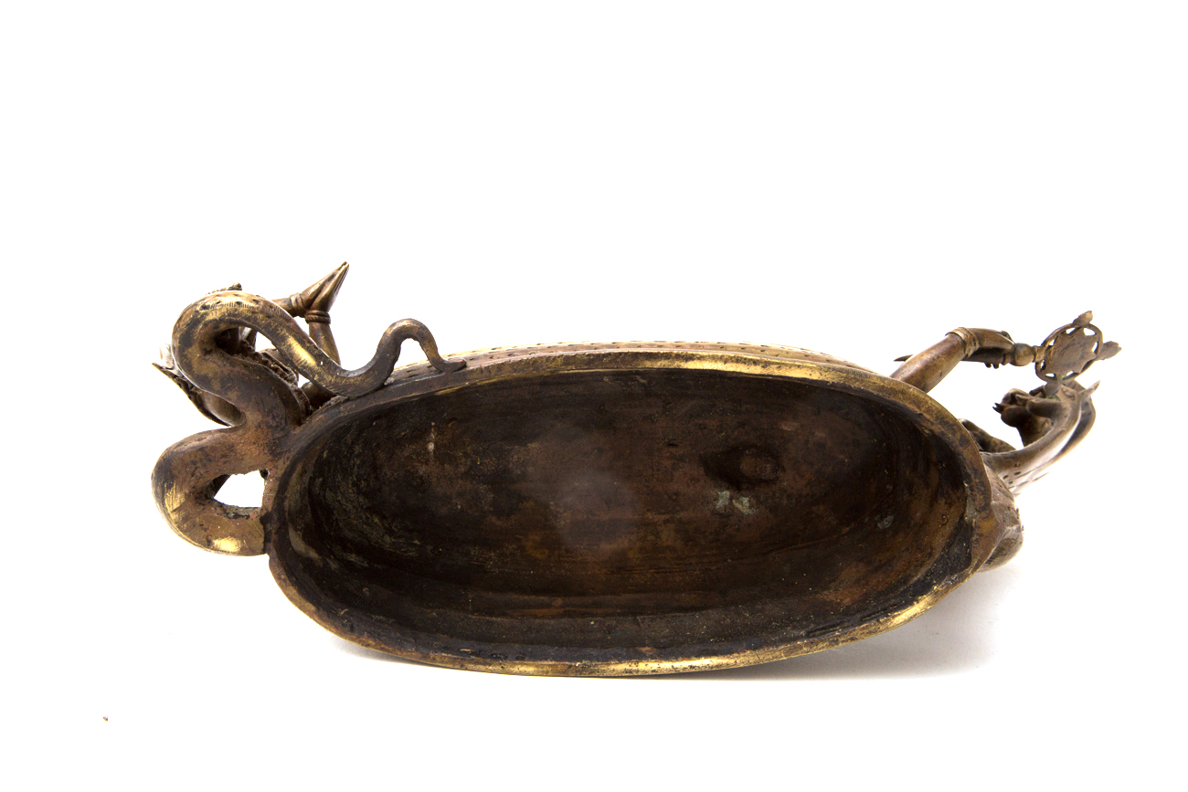 Indian Naga Snake Deity Brass Sculpture