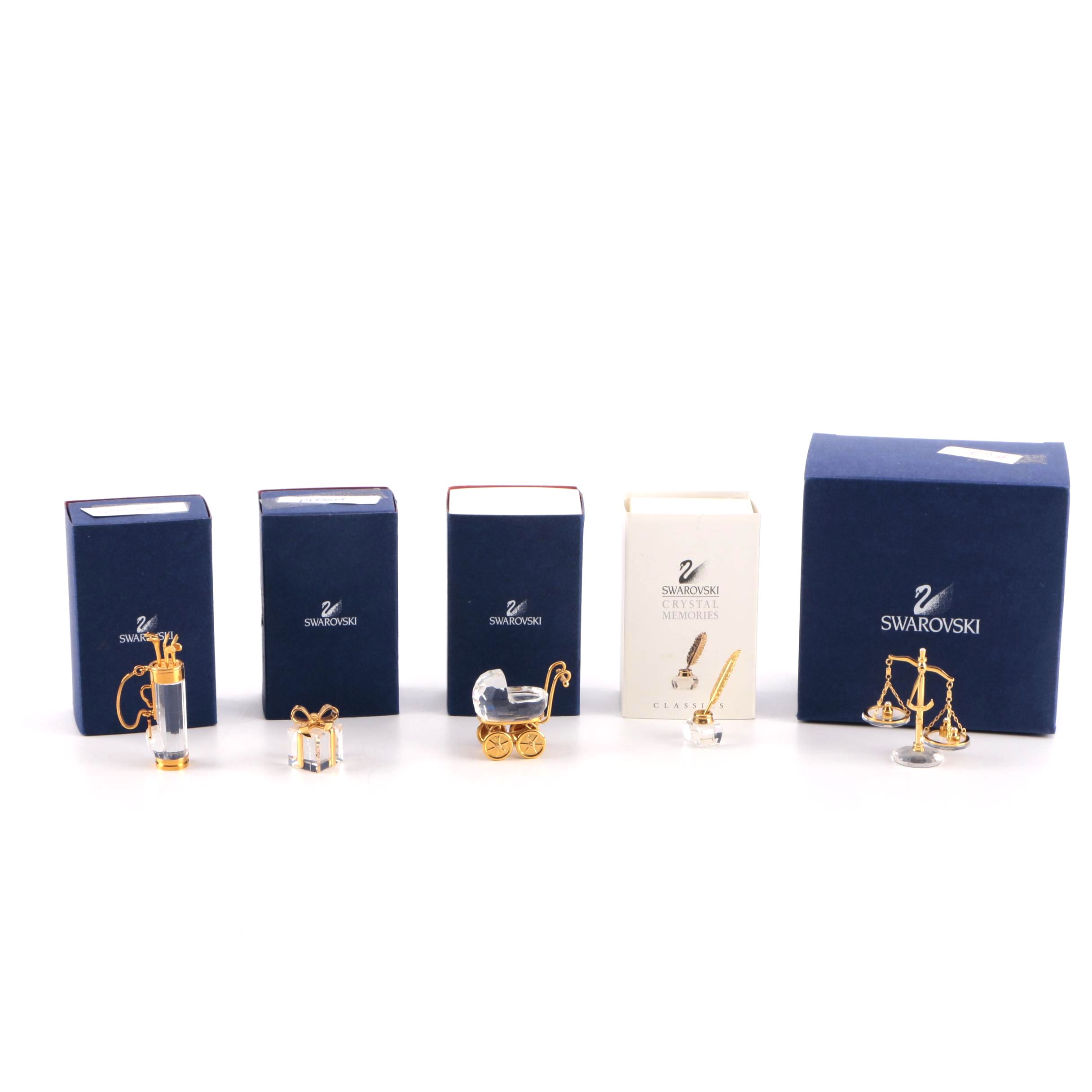 Collection of Swarovski Crystal Memories Figurines