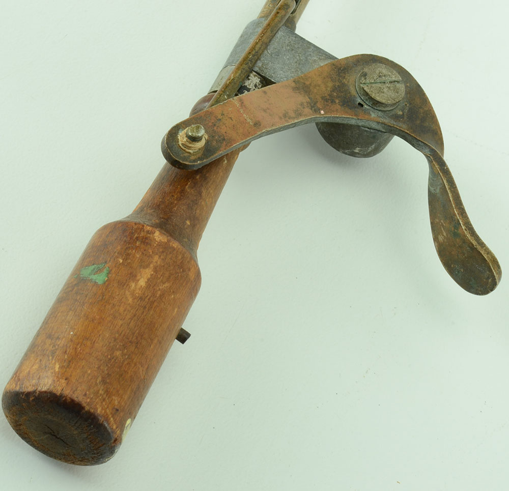 Copper and Wood Square Ice Cream Scoop, Circa 1925