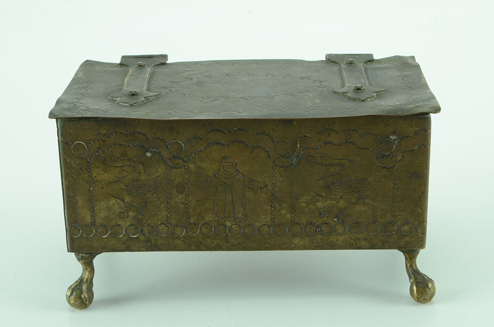 English Brass Valuables Box