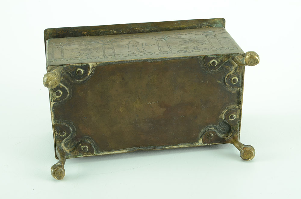 English Brass Valuables Box