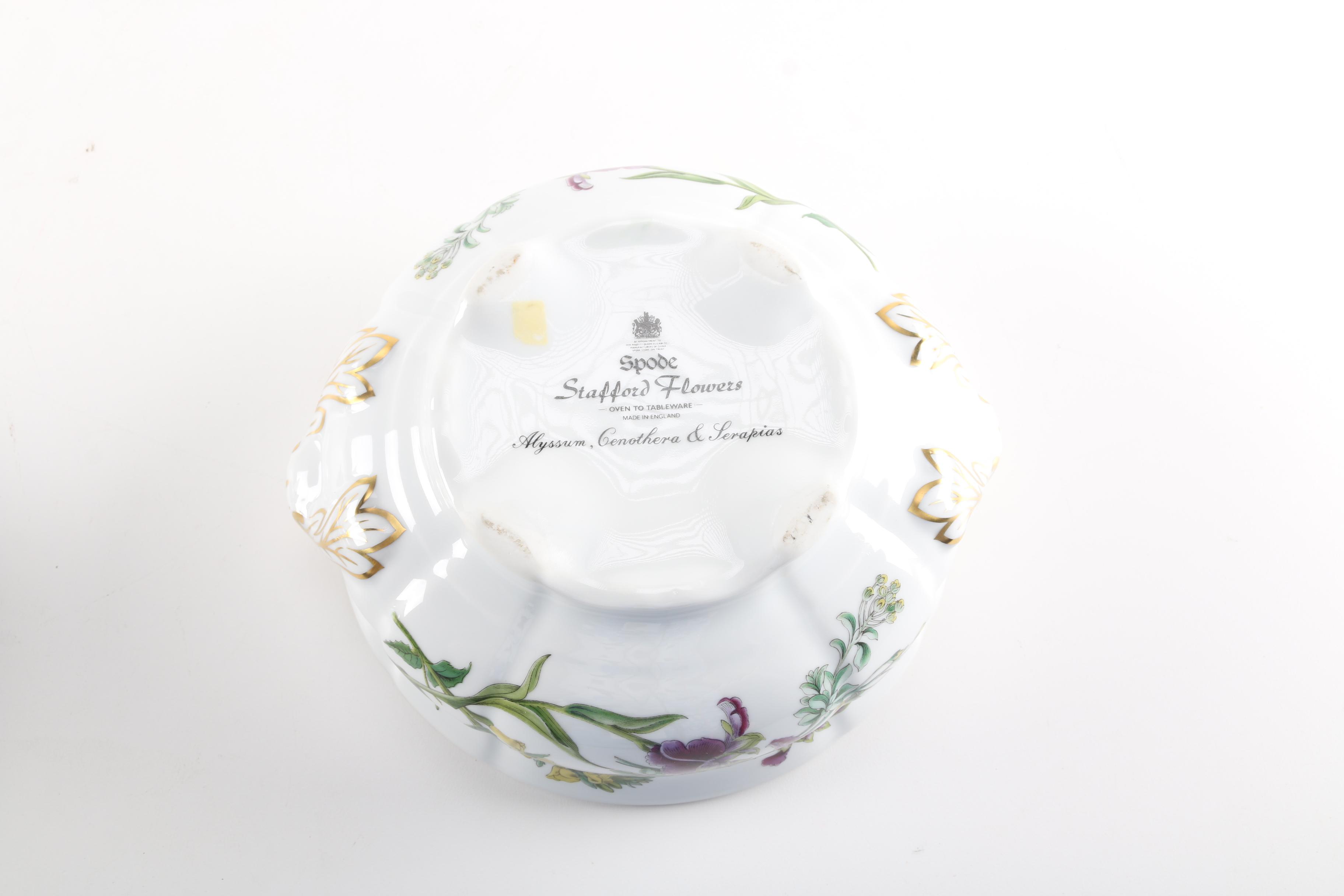 Spode "Stafford Flowers" Oven to Tableware Dish