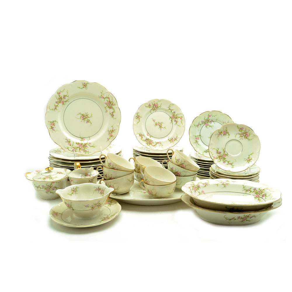 Ten Place Setting of "Rosalinde" by Haviland