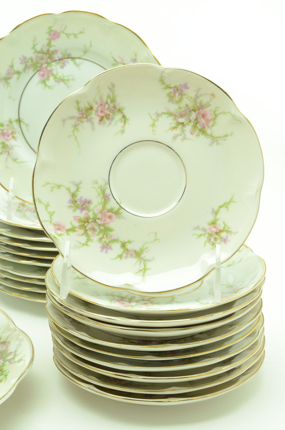 Ten Place Setting of "Rosalinde" by Haviland