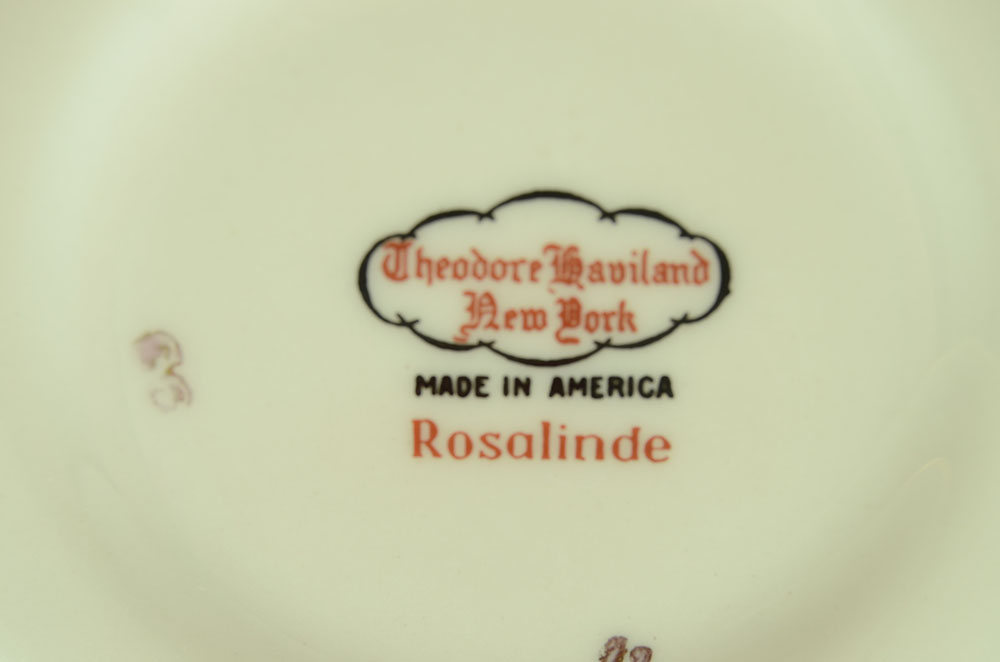 Ten Place Setting of "Rosalinde" by Haviland