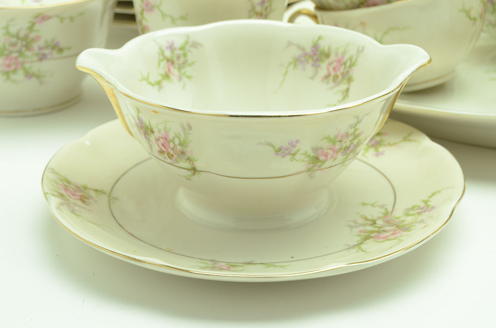 Ten Place Setting of "Rosalinde" by Haviland
