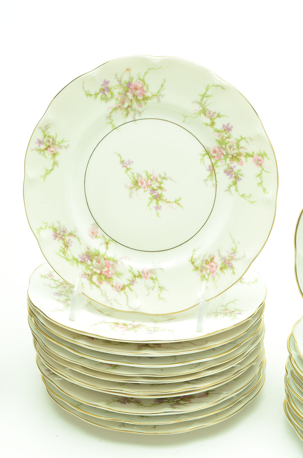 Ten Place Setting of "Rosalinde" by Haviland