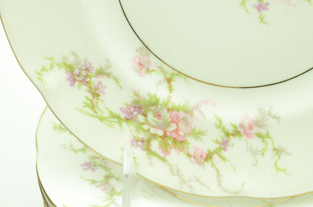 Ten Place Setting of "Rosalinde" by Haviland