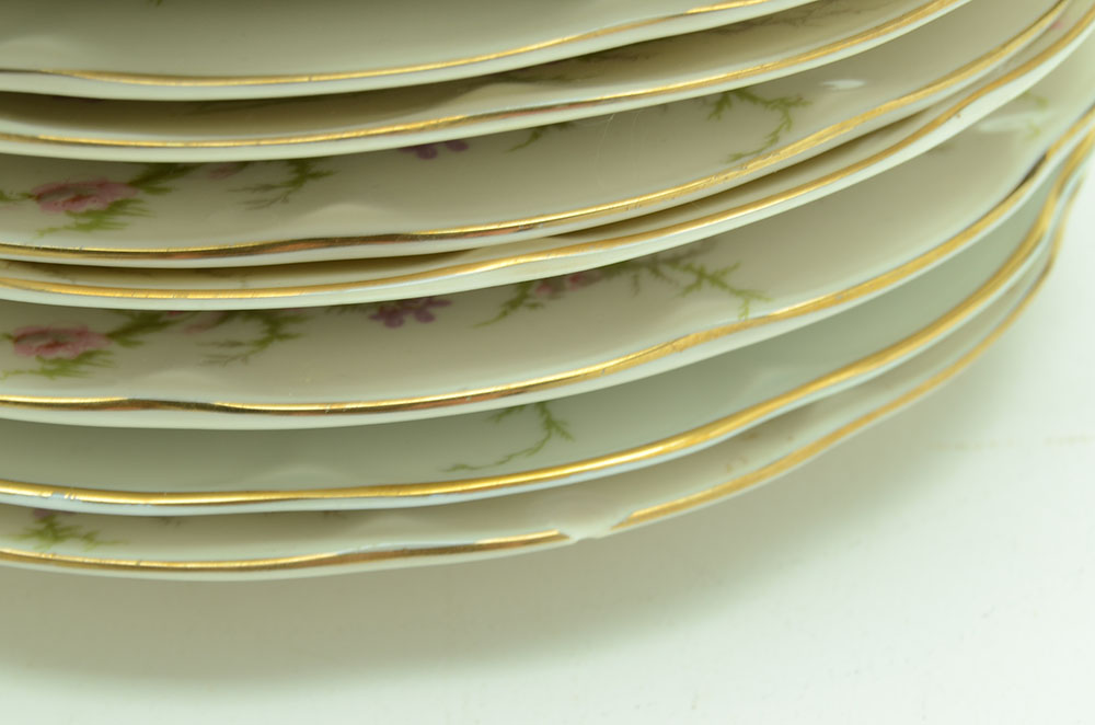 Ten Place Setting of "Rosalinde" by Haviland