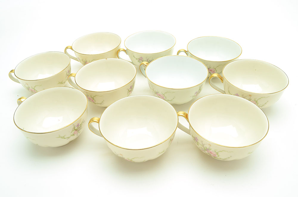 Ten Place Setting of "Rosalinde" by Haviland