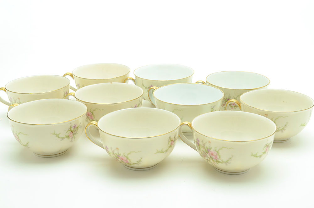 Ten Place Setting of "Rosalinde" by Haviland