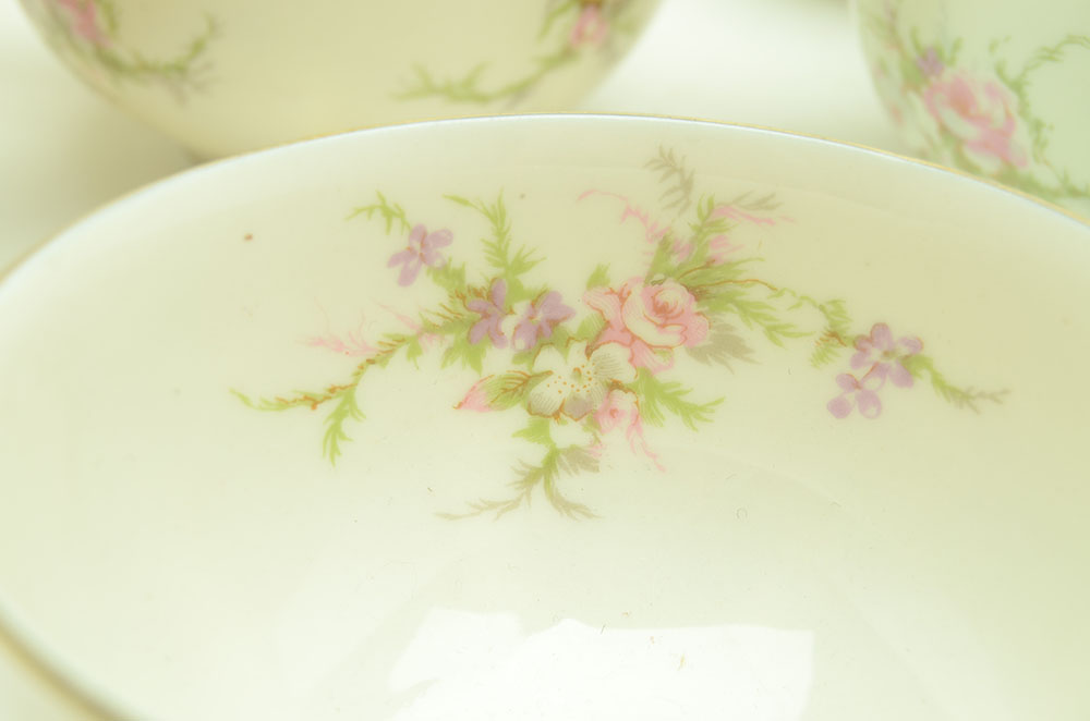 Ten Place Setting of "Rosalinde" by Haviland