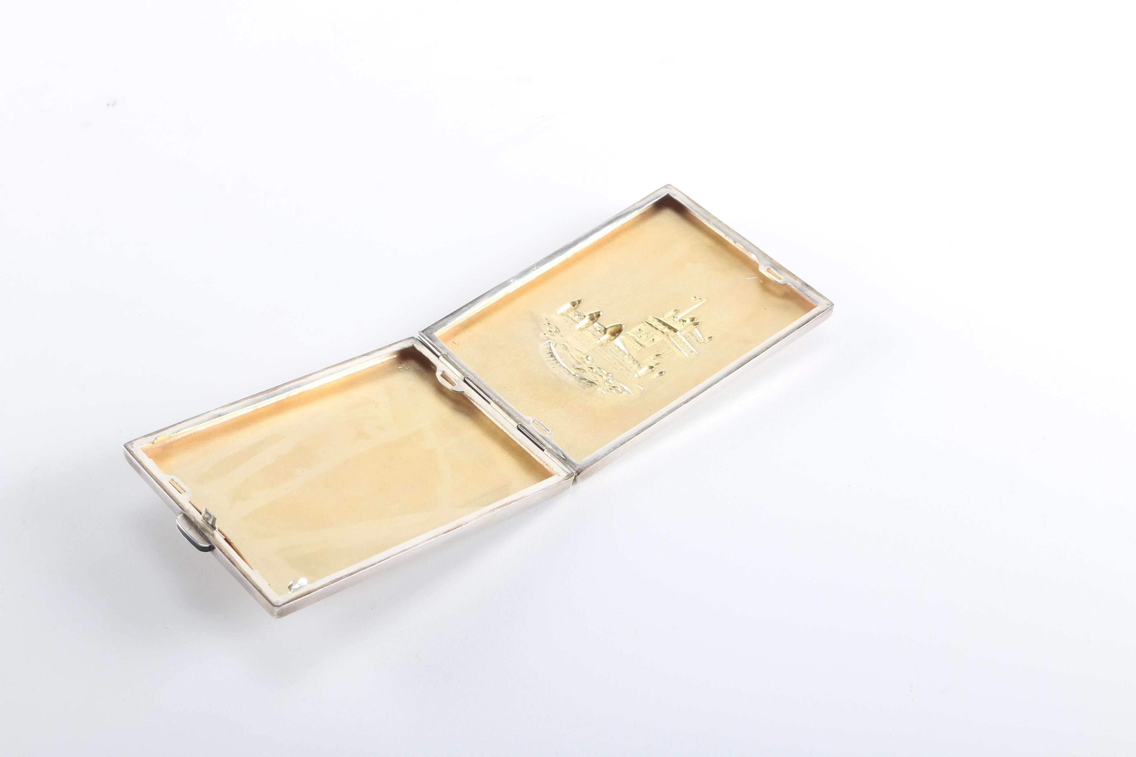 Torre De Belém Sterling Silver Cigarette Case